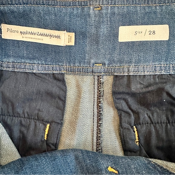 ANTHROPOLOGIE Pilcro High Rise Crop Wide Leg Jeans w/ Belt - Picture 12 of 13